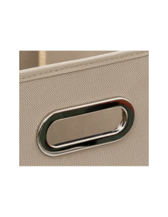 5 Five Caja Organizadora, contenitore in tessuto, colore grigio scuro, organizer per scaffali, 31x31 cm, salvaspazio