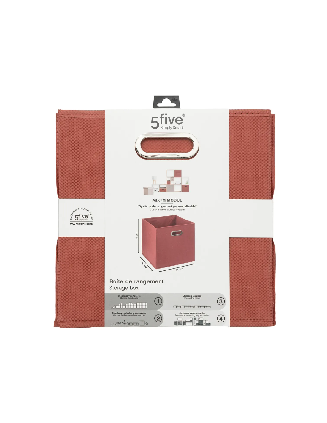 PORTAOGGETTI 138885L 31X31X31 TERRACOTTA