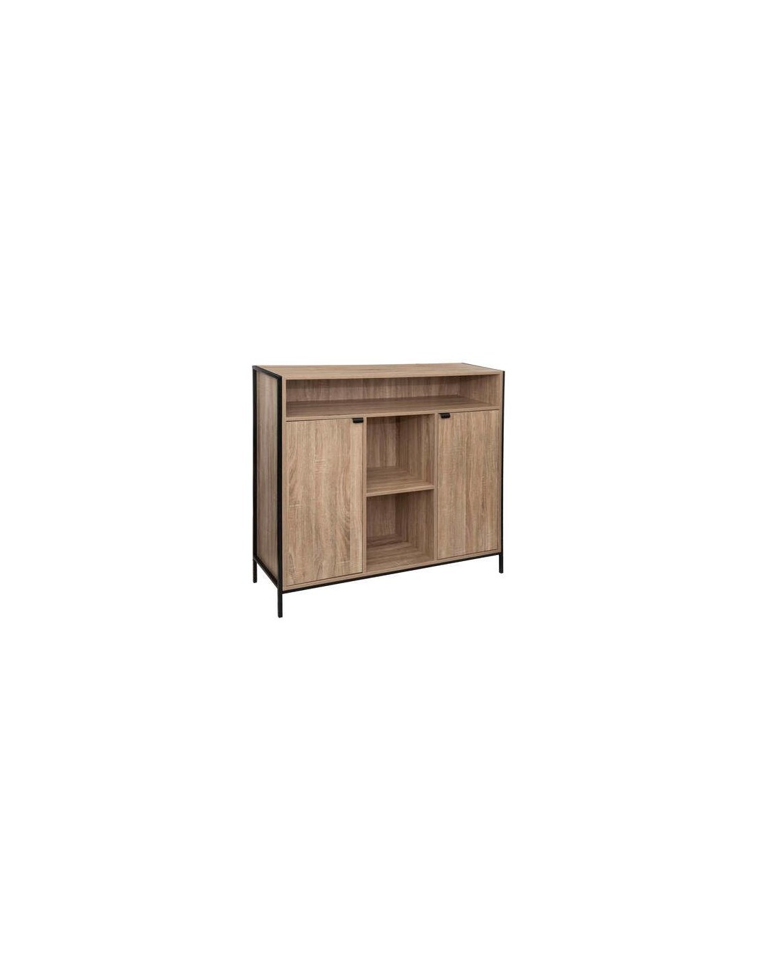 CREDENZA 181371 ALIAJ 2ANTE 114X37X110CM EFFETTO ROVERE NATURALE