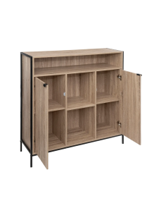 CREDENZA 181371 ALIAJ 2ANTE 114X37X110CM EFFETTO ROVERE NATURALE