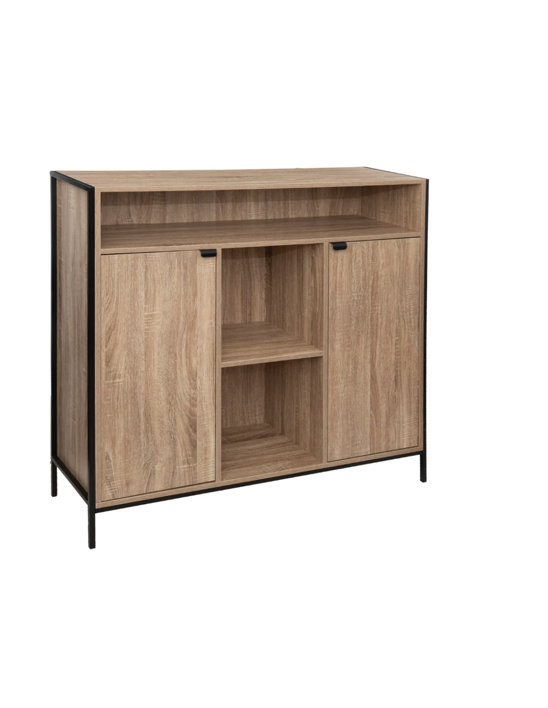 CREDENZA 181371 ALIAJ 2ANTE 114X37X110CM EFFETTO ROVERE NATURALE