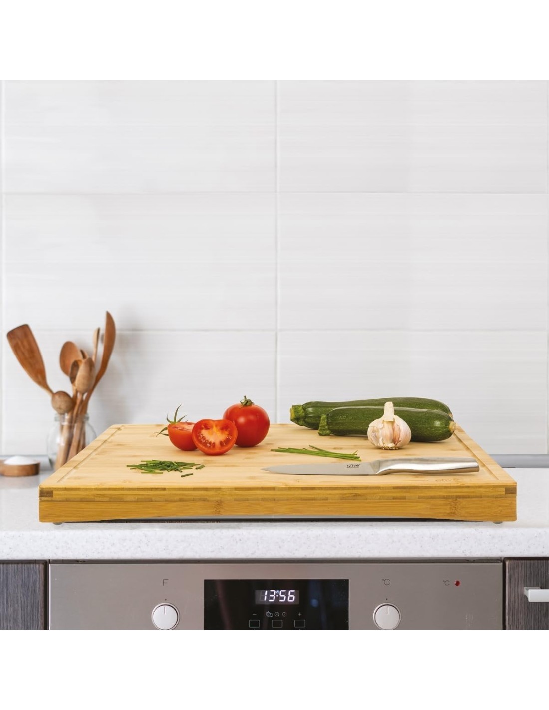 Tagliere Copri Piano di Cottura – 52 x 58 cm, Bambù