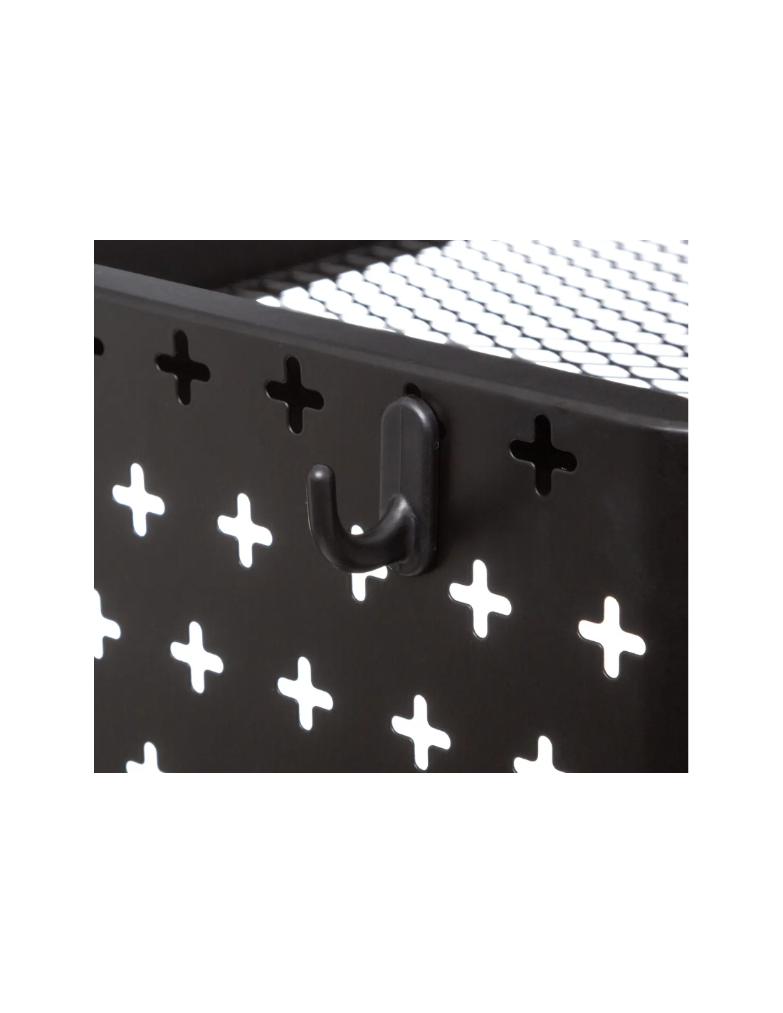 CARRELLO 167740 3 PIANI METALLO 51X30X76CM NERO