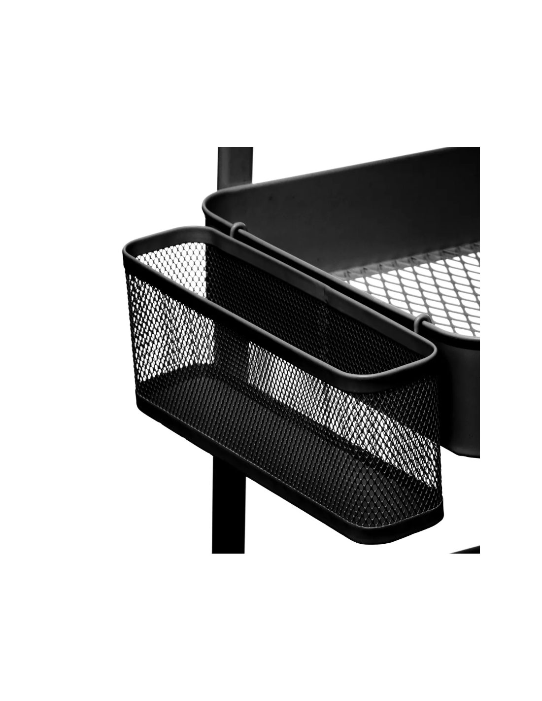 CARRELLO 167740 3 PIANI METALLO 51X30X76CM NERO