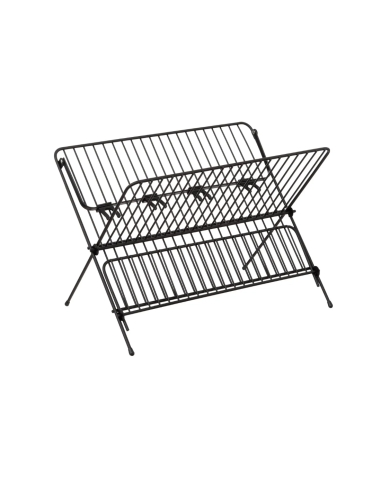 SCOLAPIATTI 189814 PIEGHEVOLE METALLO NERO