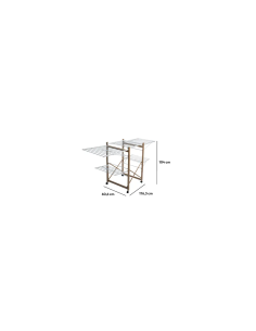 STENDIBIANCHERIA 164726 METALLO CON RUOTE 176X60X104CM 2