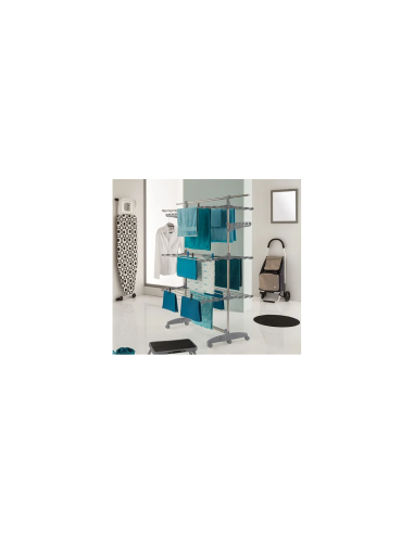 STENDIBIANCHERIA 157306 INOX 174X62X125CM MODULABILE