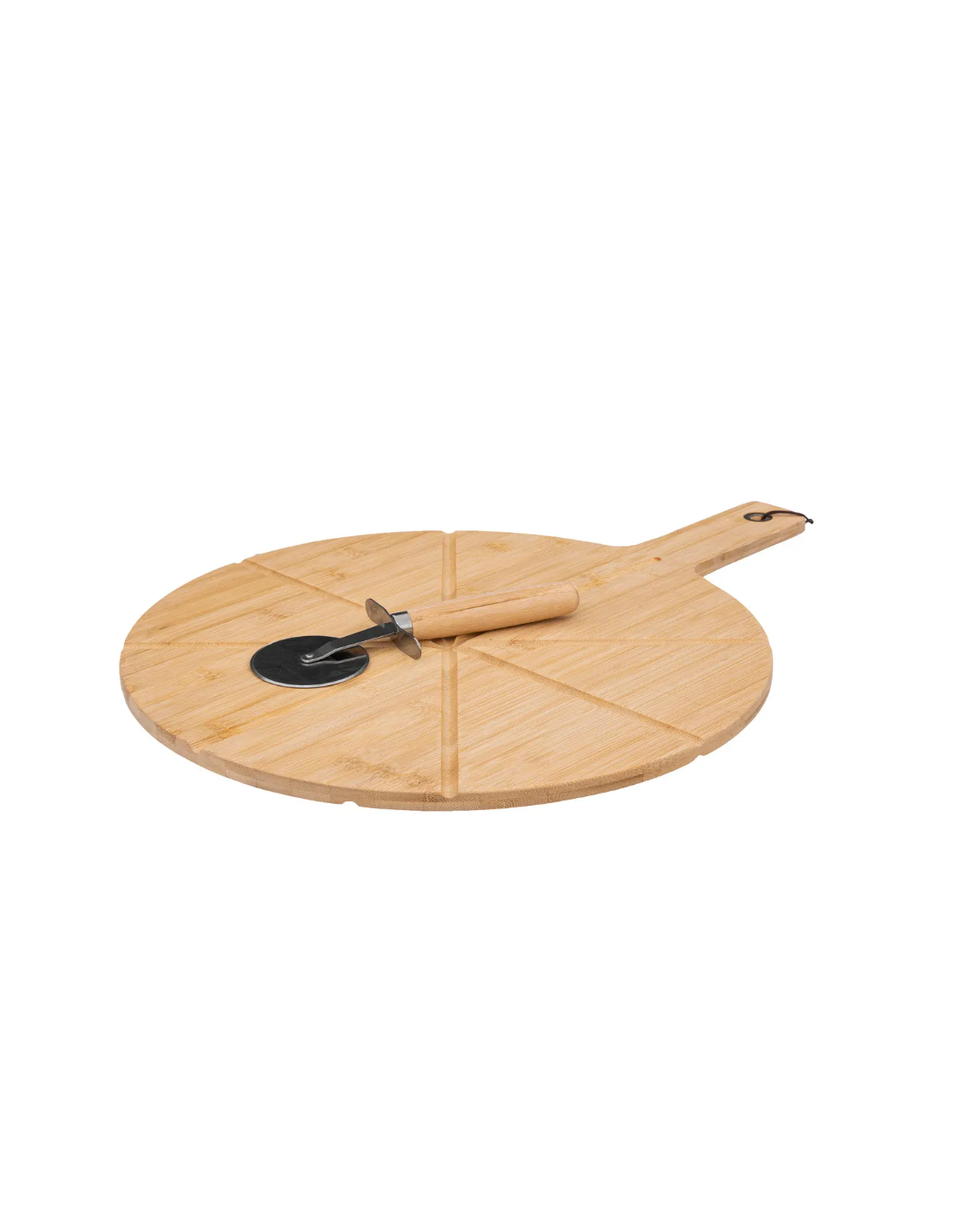 TAGLIERE PIZZA 189624 BAMBOO 37CM CON ROTELLA