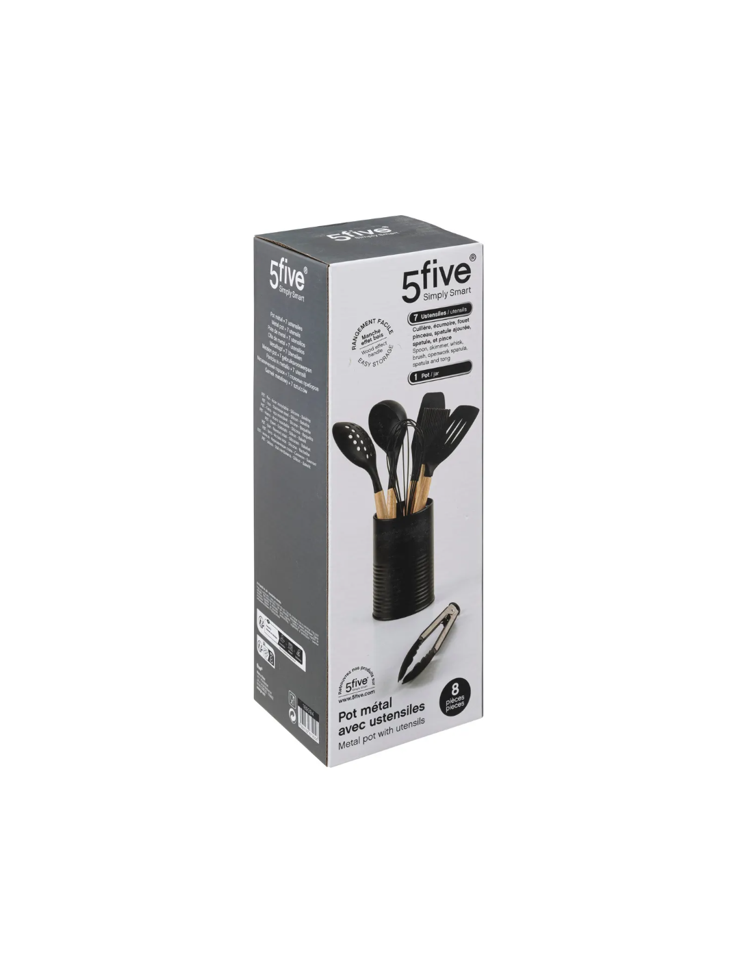 SET 7 UTENSILI 189394 CON CONTENITORE METALLO