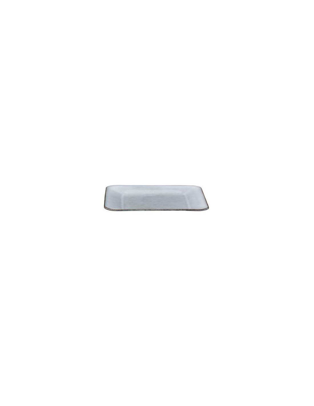 PIATTO QUADRATO 188955 OCEANE 20X20CM GRIGIO