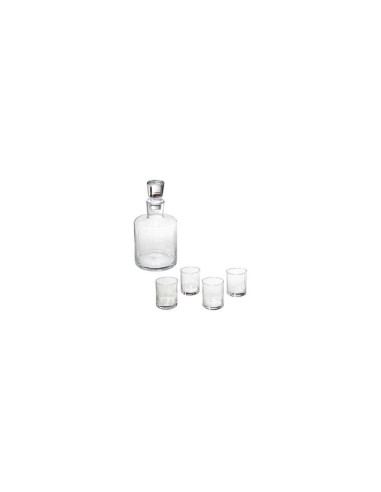 SET 5PZ WHISKY 154887 BOTTIGLIA CON 4 BICCHIERI