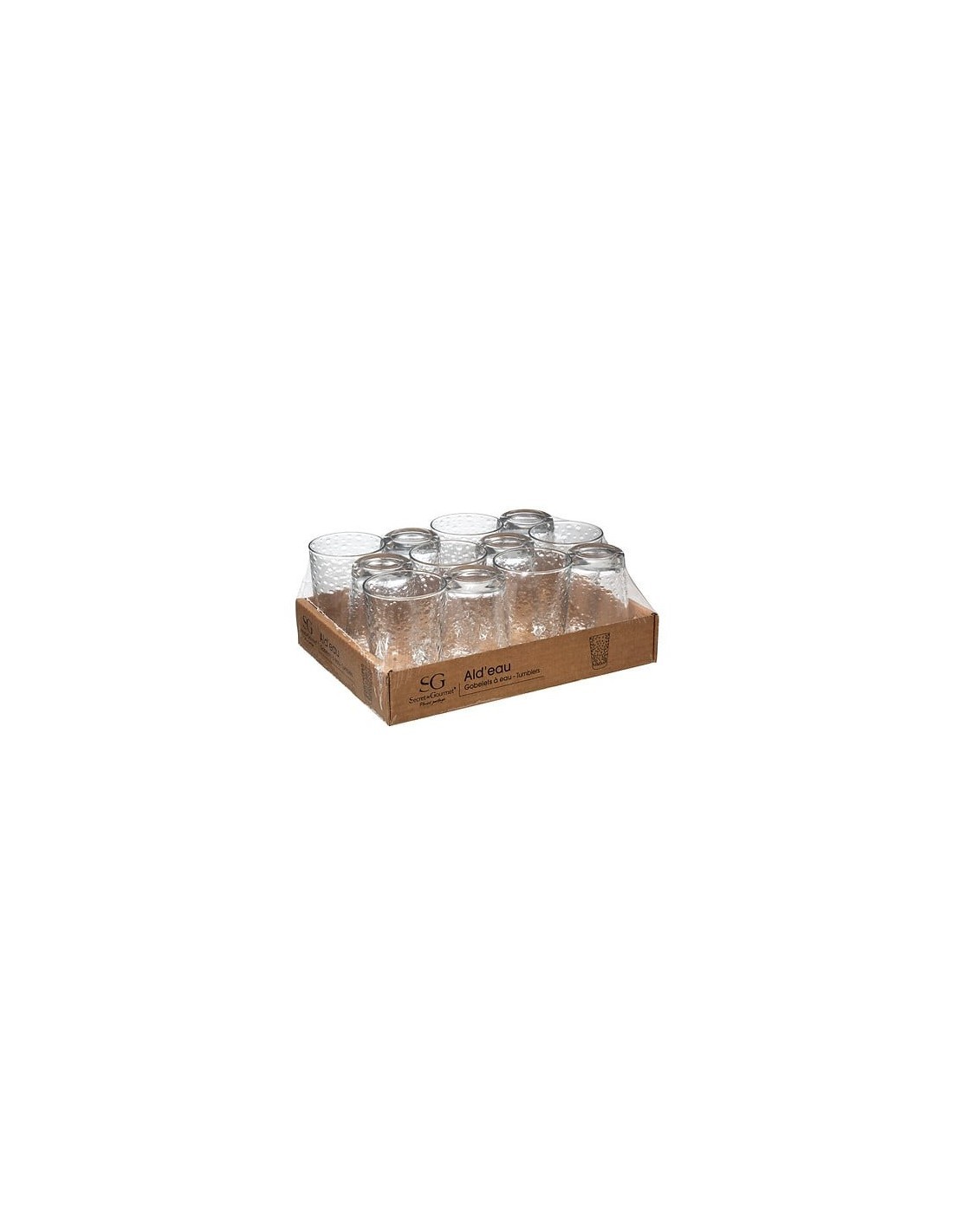 Set di 12 bicchieri bassi Ald’eau 20 cl in scatola pallet