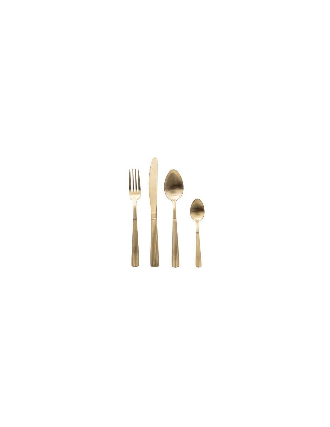 Servizio di posate 24 pezzi Tamara in acciaio inox champagne