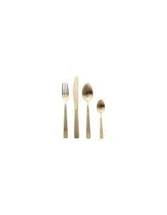 Servizio di posate 24 pezzi Tamara in acciaio inox champagne