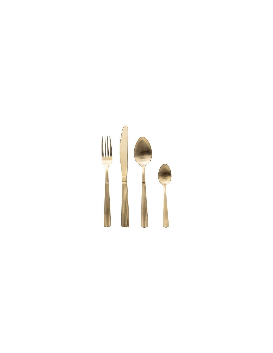 Servizio di posate 24 pezzi Tamara in acciaio inox champagne