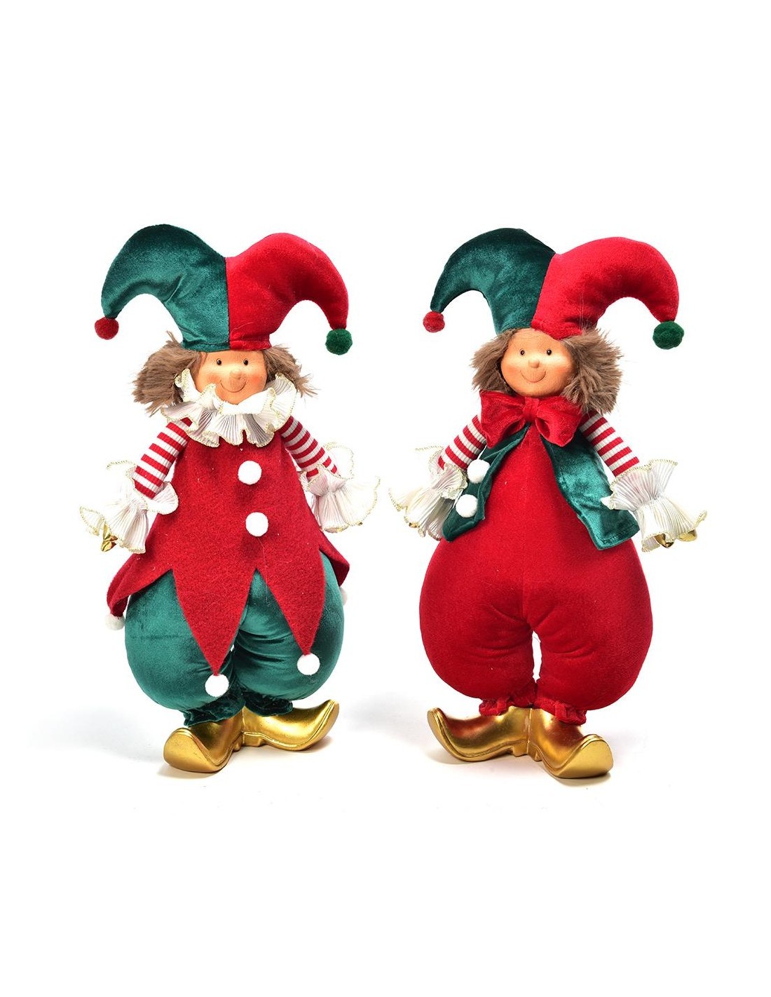 Giullare in Piedi di Natale 17x11x39cm - La Magia di Natale porta gioia nella tua casa