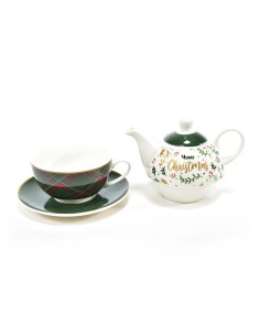 SET THEIERA TARTAN VERDE 400ML SCATOLA REGALO