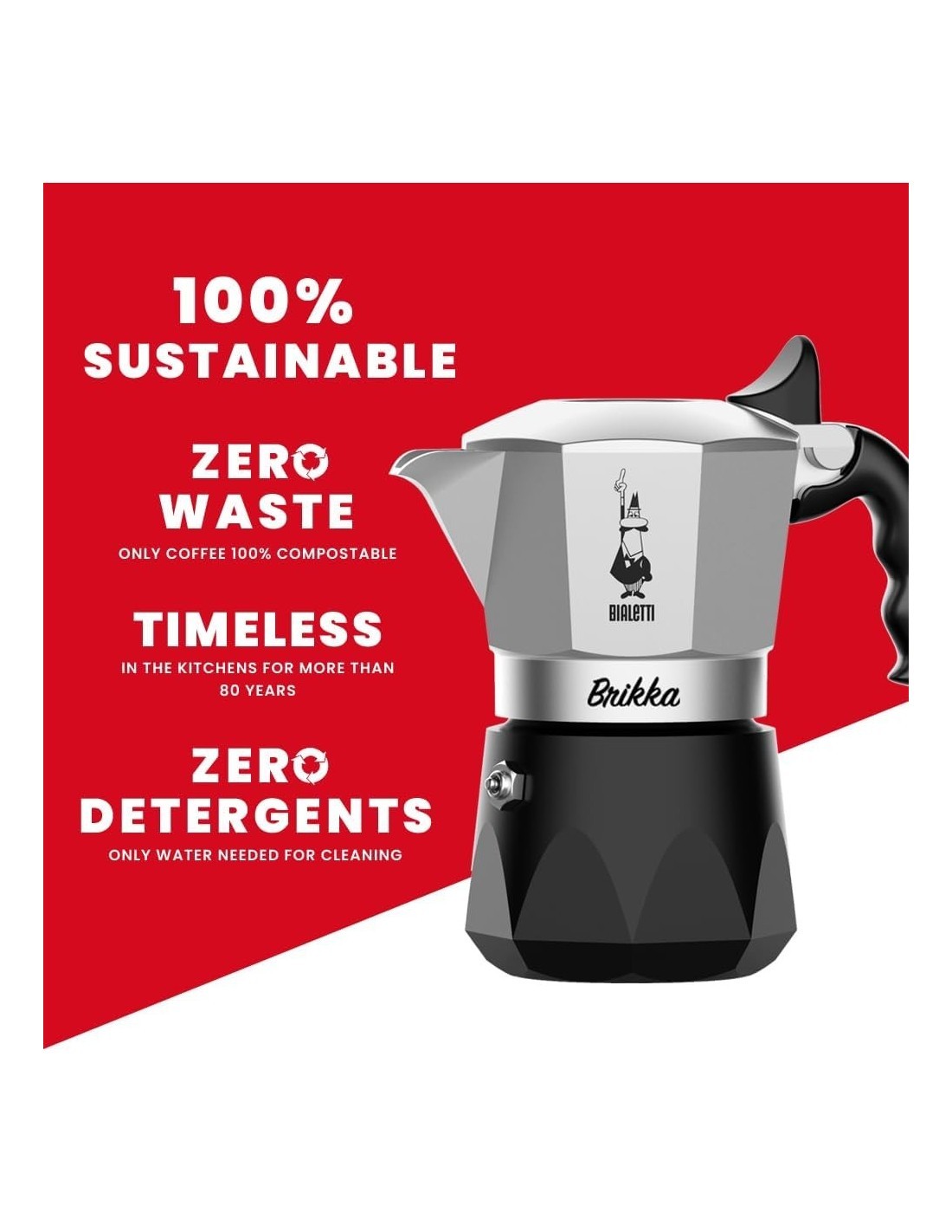 Bialetti New Brikka 2023 - Caffettiera 2 Tazze Espresso Cremoso