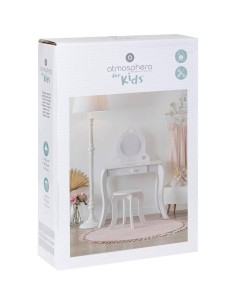 Atmosphera – Toeletta e sgabello per bambina con specchio e cassetto