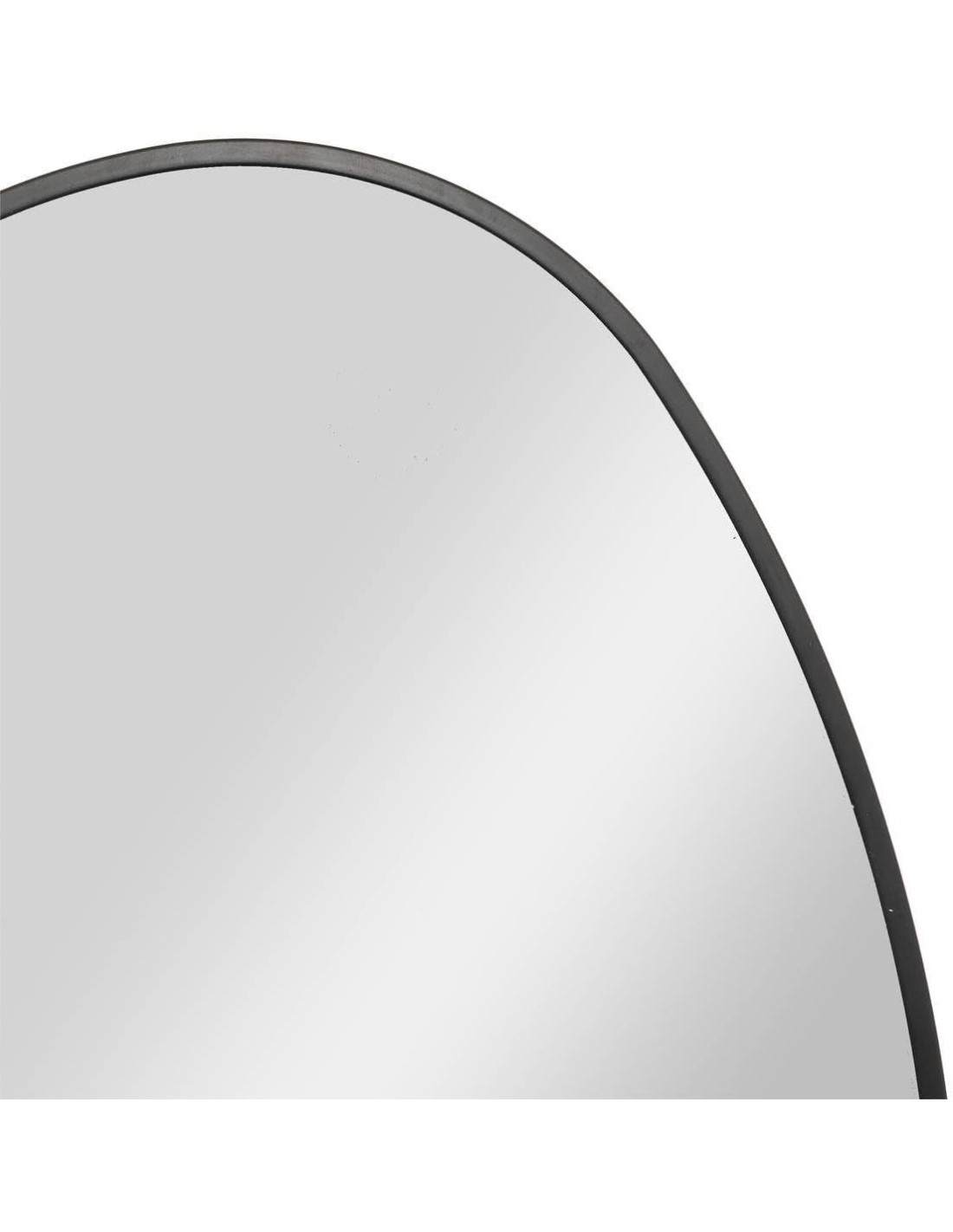 Atmosphera – Specchio Rosalia in metallo nero 55x75 cm