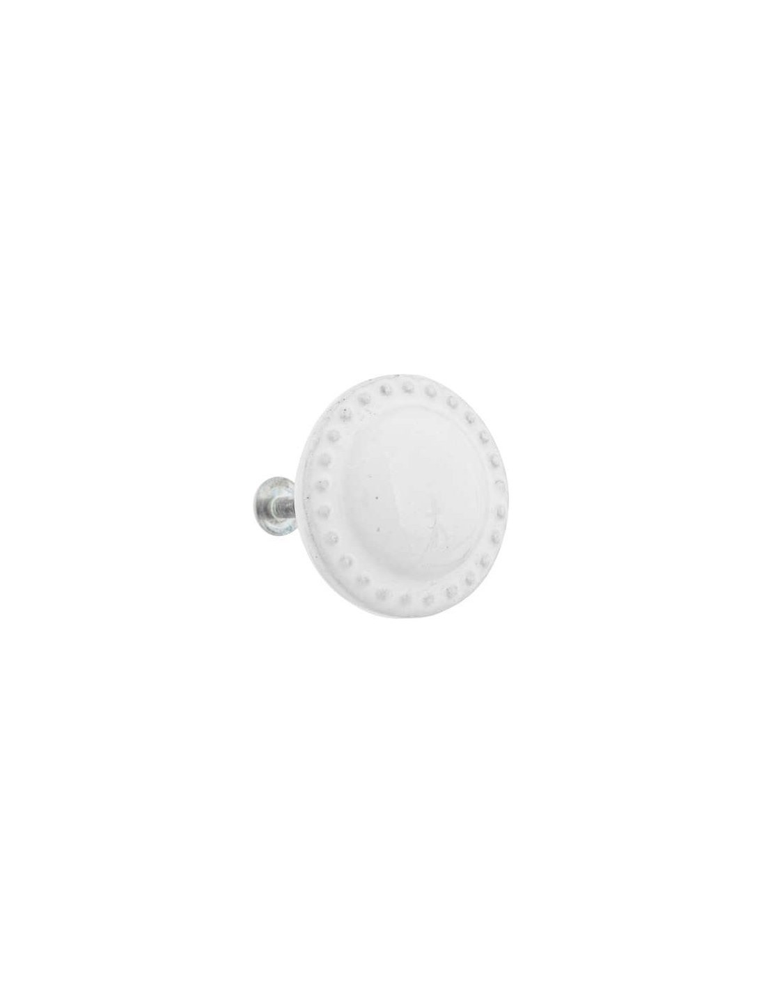 SET 2 POMELLI 195126 CERAMICA 4X4,6CM BIANCO