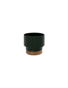 VASO 196719C CERAMICA/BAMBOO VERDE FORESTA 16X15CM