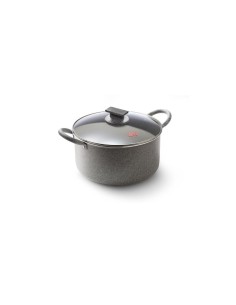 TUTTI INSIEME STONE CASSERUOLA 2M 32CM CON COPERCHIO VETRO