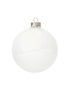 SFERA VETRO 10CM BIANCO LUCIDO su TreG Ingrosso