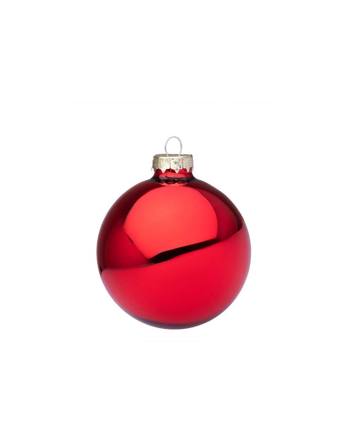 SFERA VETRO 8CM ROSSO LUCIDO su TreG Ingrosso