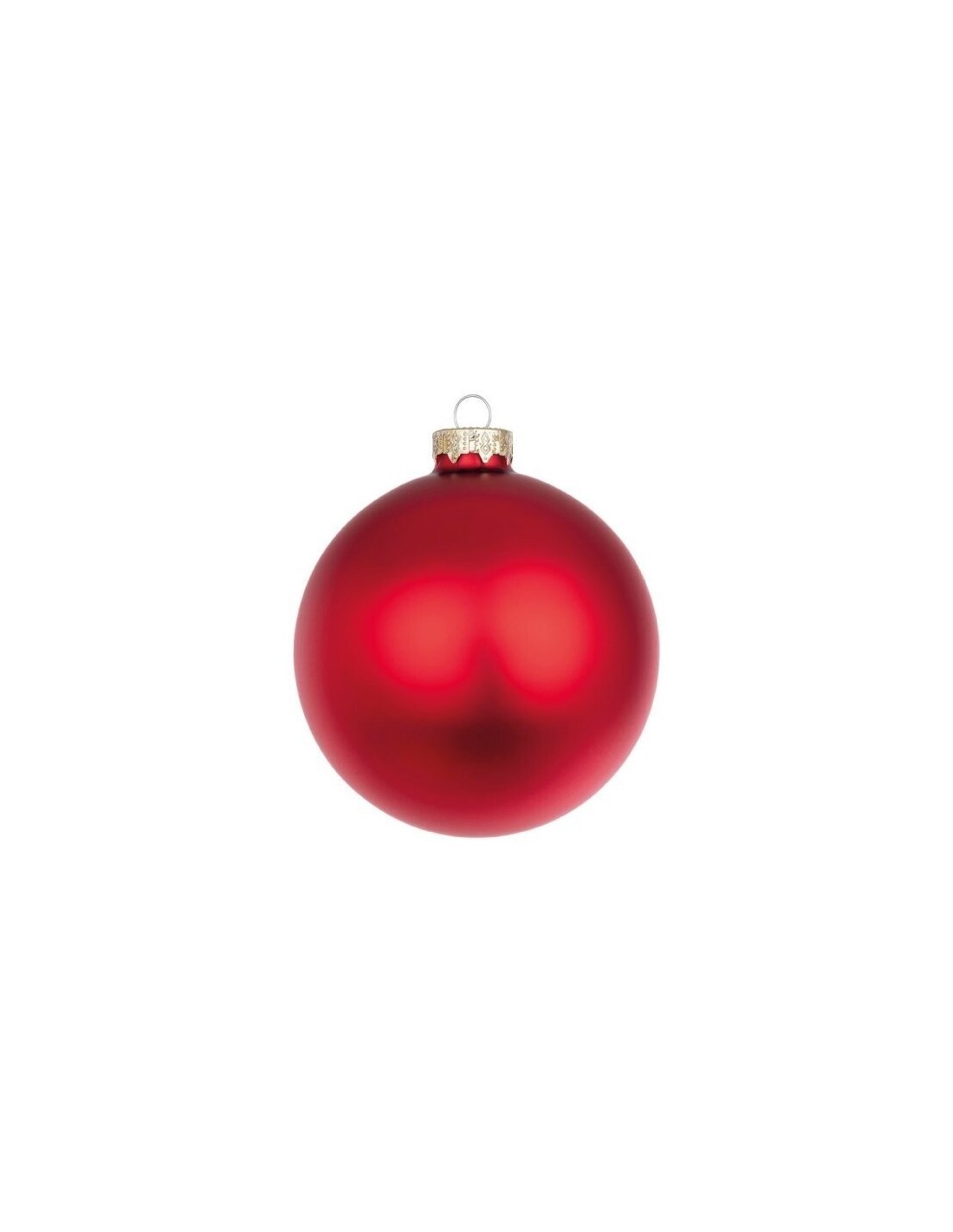 SFERA VETRO 10CM ROSSO OPACO su TreG Ingrosso