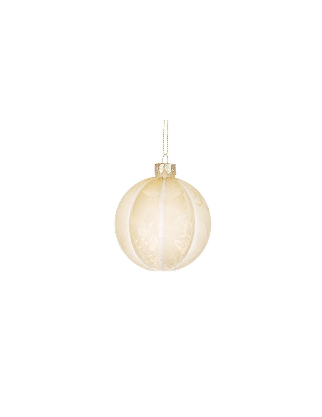 Sfera di Vetro Satiny Gialla 8 cm, Decorazione Natalizia Elegante per Aggiungere la Magia di Natale alla Tua Casa