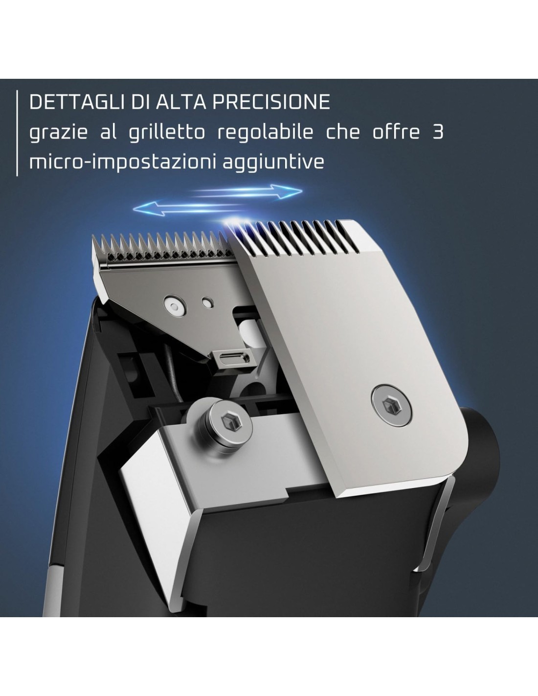 REGOLACAPELLI TN1603 15REG LAMA INOX NERO su TreG Ingrosso