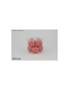 CONF 8 SFERE 59029 ROSSO 8CM ASSORT su TreG Ingrosso