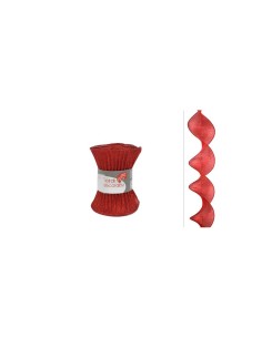 DECORAZIONE TESSUTO SPIRALE 12.5X180CM ROSSO HJ2017-1694-12.5 su Tr...