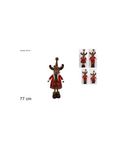 RENNA 99893 77CM PELLICCIA LANA ROSSO GRIGIO su TreG Ingrosso