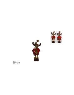 RENNA 99894 55CM PELLICCIA ABITO LANA ROSSO GRIGIO su TreG Ingrosso
