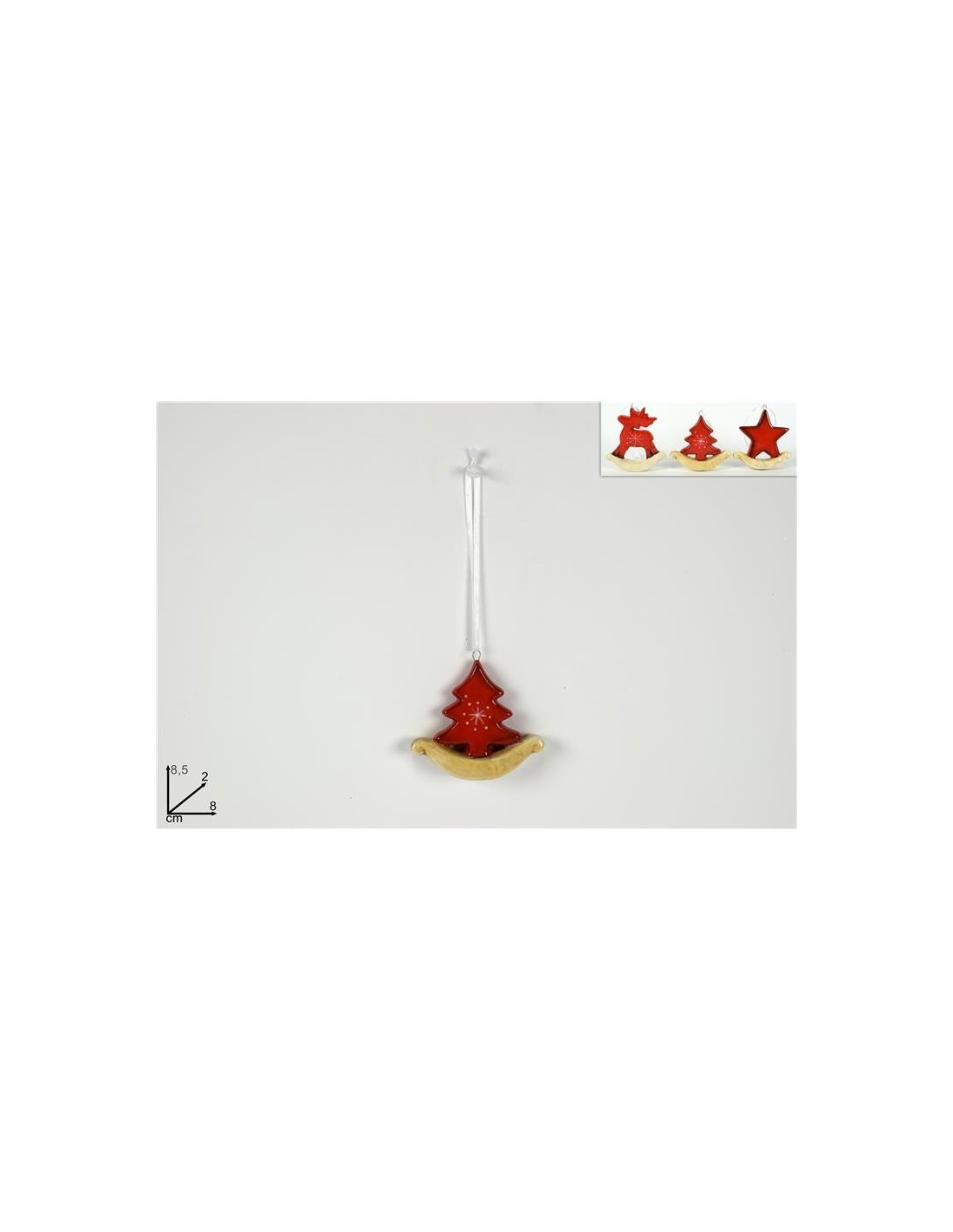 PENDENTE 984273 SOGGETTO NATALIZIO ROSSO su TreG Ingrosso