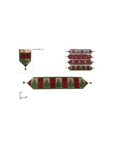 RUNNER BABBO NATALE 34X180CM (0330) su TreG Ingrosso