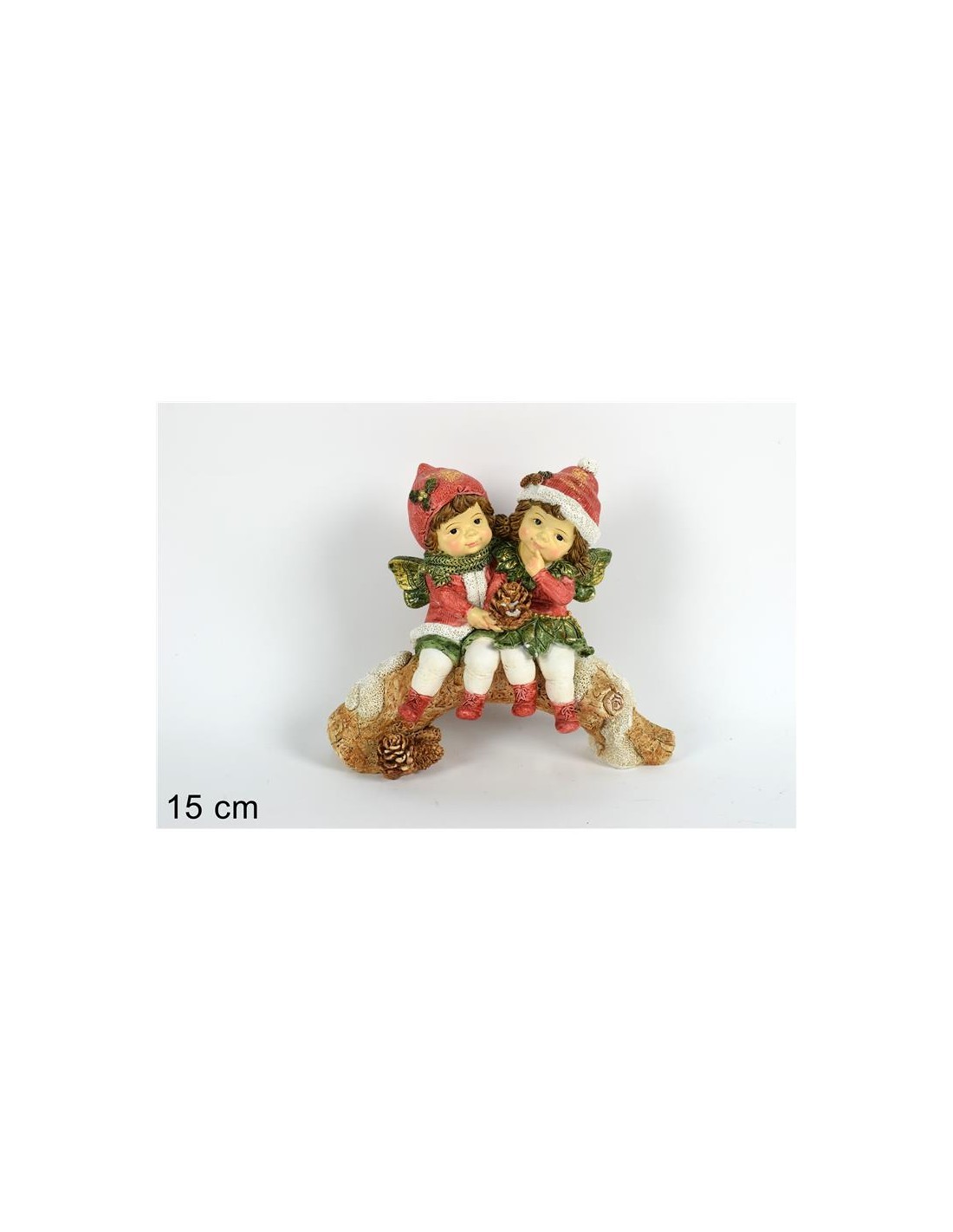 FOLLETTI 84894 SU TRONCO INNEVATO 15CM (0330) su TreG Ingrosso