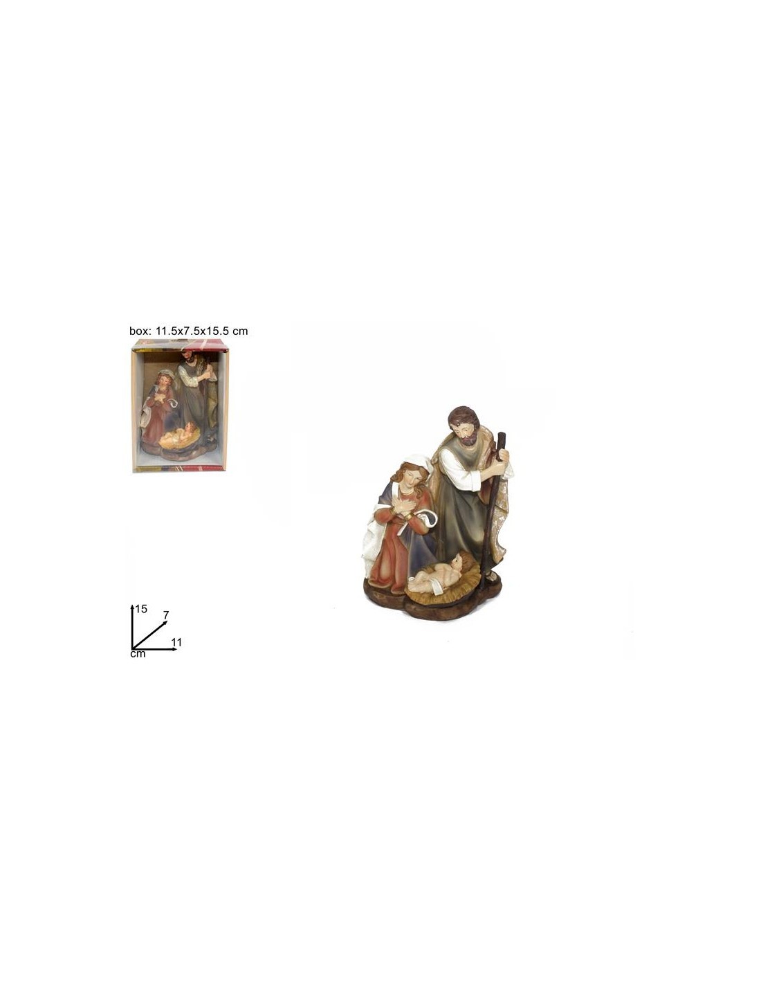NATIVITA SCENARIO 15X7X11CM su TreG Ingrosso