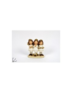 ANGELI C/CORONA BIANCO GLITTER 14 CM A203358-1 su TreG Ingrosso