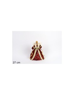 ANGELO PUNTALE 27CM CON ABITO BORDEAUX su TreG Ingrosso