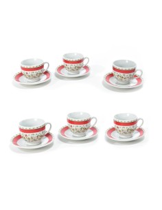 SET 6 TAZZINE 88297 90ML CON PIATTINO