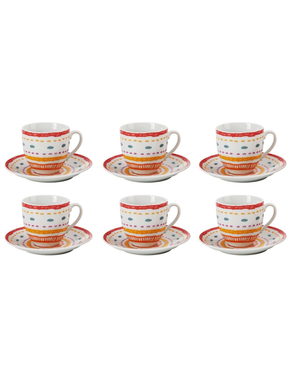 KELLY SET 6TZ CAFFE 25363 CON PIATTO