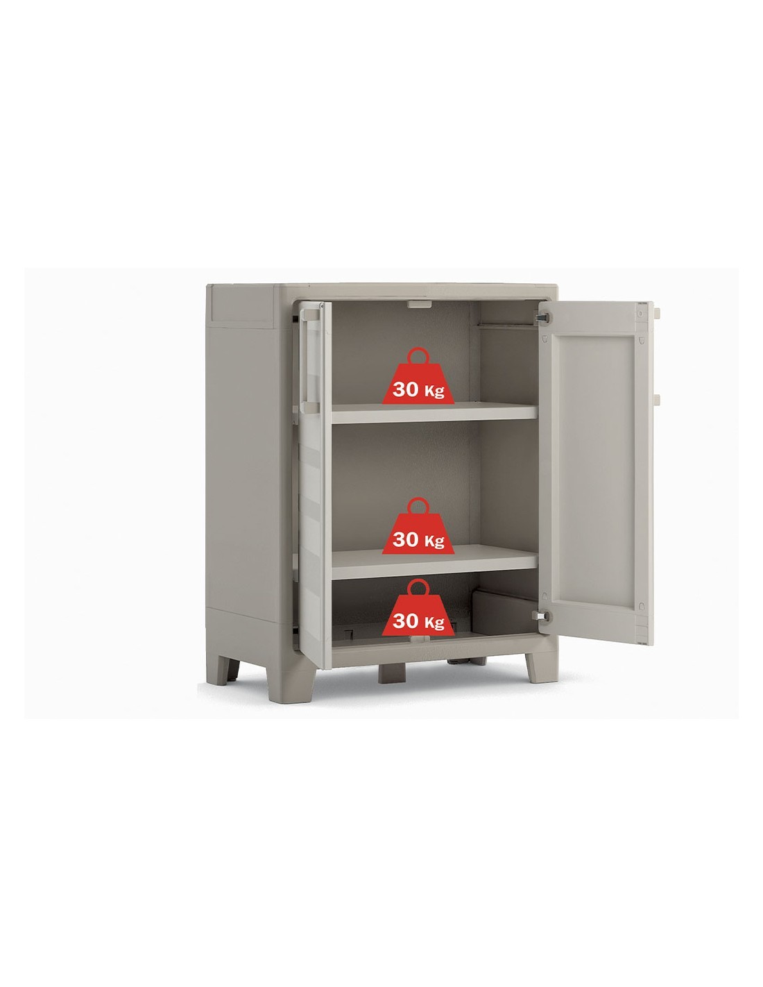 KIS ARMADIETTO IN PLASTICA BASSO DA ESTERNO KETER su TreG Ingrosso