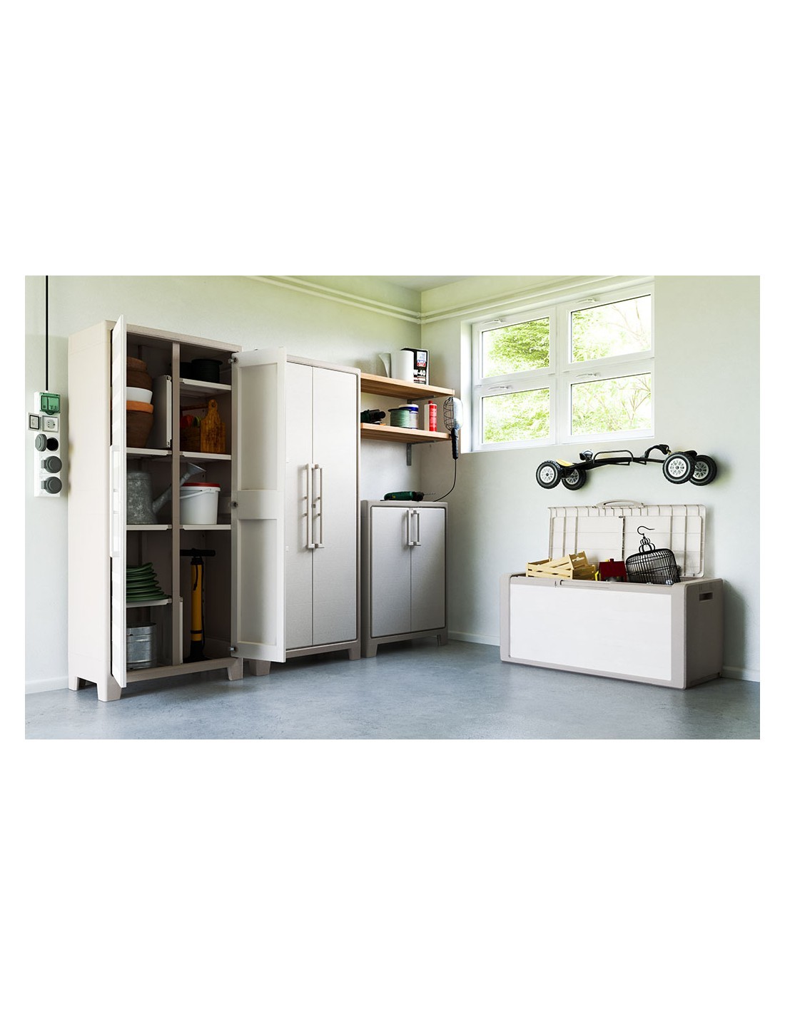 KIS ARMADIETTO IN PLASTICA BASSO DA ESTERNO KETER su TreG Ingrosso