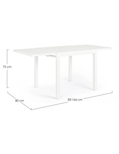 Tavolo Bizzotto allungabile da 83 a 166 cm 0662711 | TreG Ingrosso