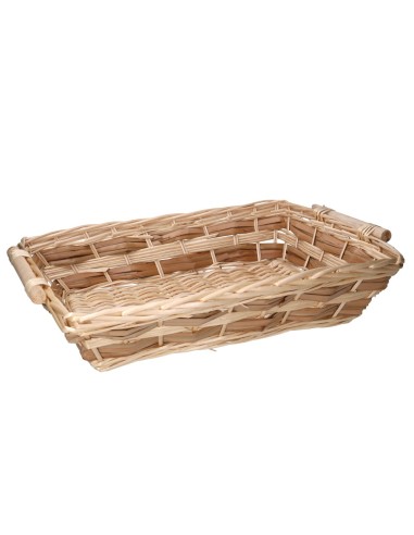 CESTA VIMINI NATURALE 58X40X13CM RETTANGOLARE