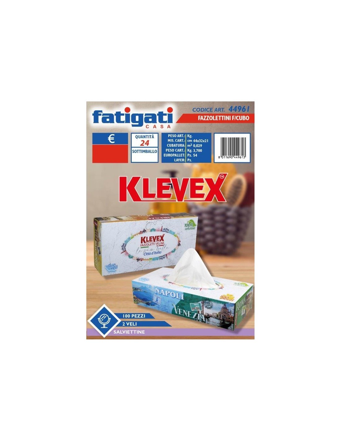 CONF 100 FAZZOLETTI 44961 2VELI