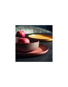 Tognana Bruges piatto piano 27 cm stoneware rosso mattone linea Urban 2
